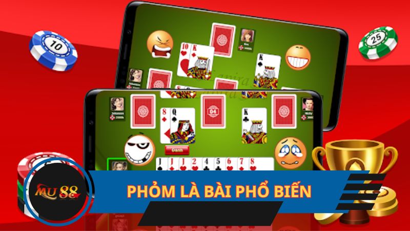 Phỏm là trò chơi bài phổ biến ở Việt Nam