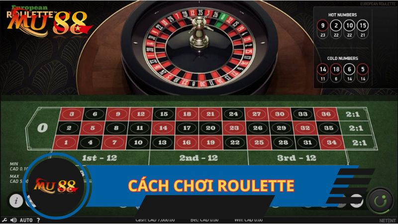 Cách chơi Roulette cơ bản cho bet thủ