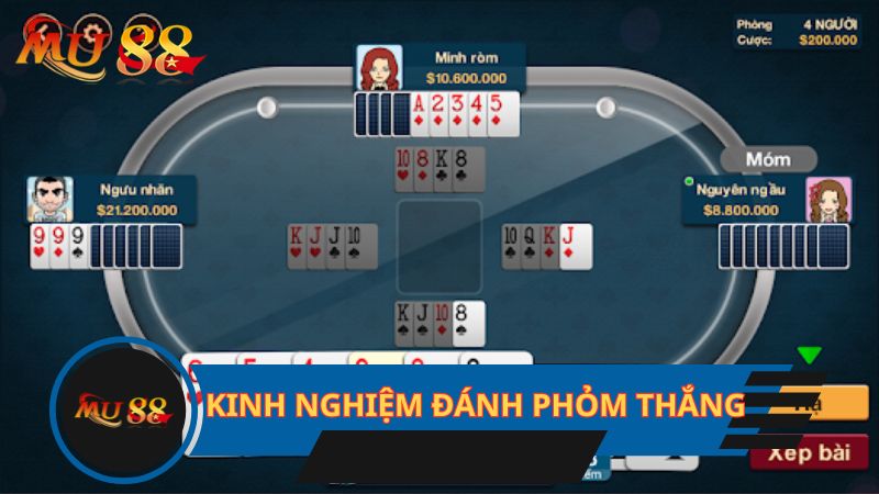 Kinh nghiệm đánh Phỏm thắng chắc